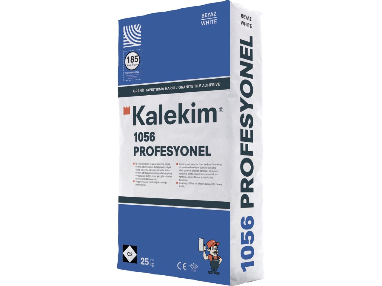 Seramik Yapıştırıcı ve Derz - KALEKİM PROFESYONEL   1056 (BEYAZ) GRANİT YAP. | Akpınarlar