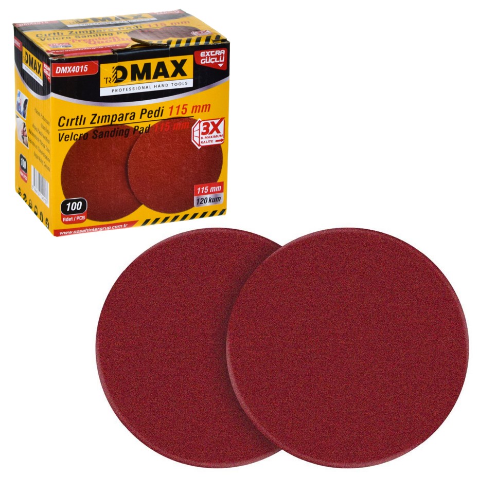 Kum Zımpara - DMAX CIRTLI ZIMPARA 115MM 60 KUM DMX4012 | Akpınarlar
